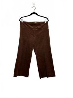 Y2K to the max! Vintage Brown Chocolate Wide-Leg Carpri Corduroy Pants