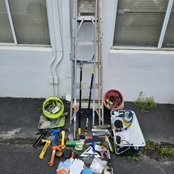 Various Painting Equipment/w 6ft. Ladder