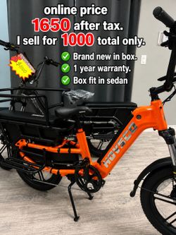 Family cargo ebike in Mother’s Day sale - cargo ebike for pet, grocery and kid