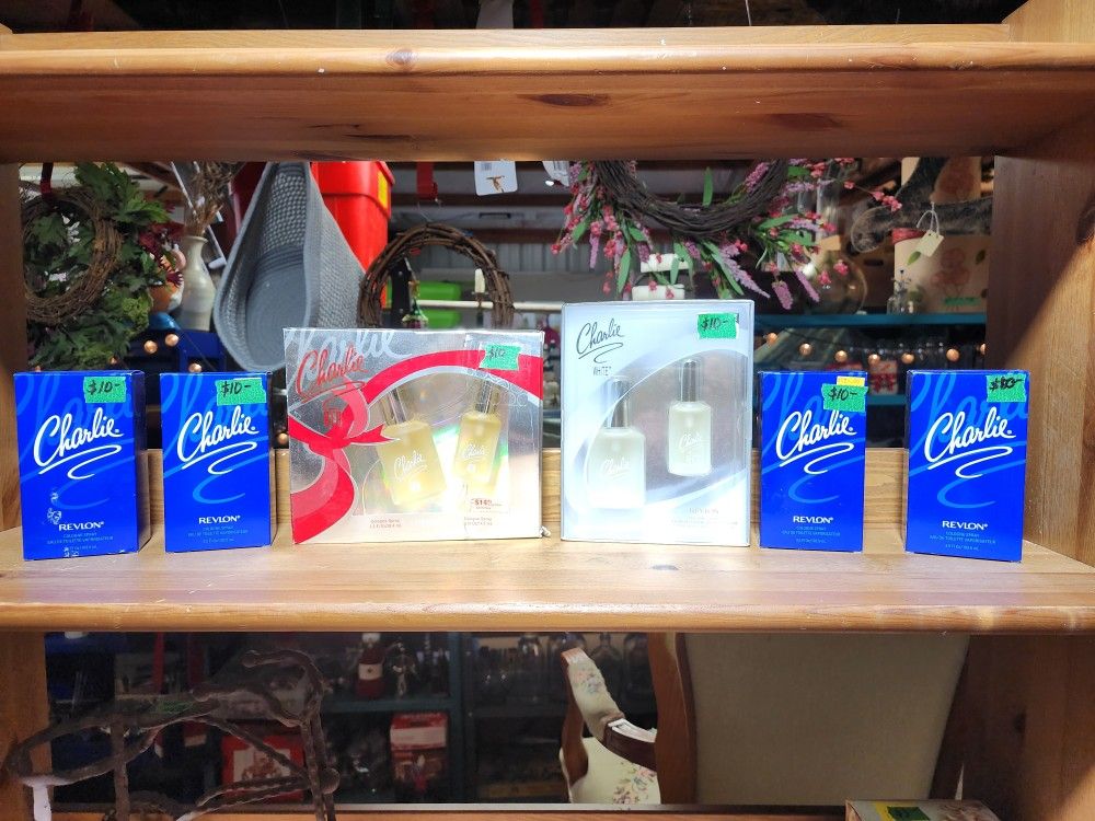 Vintage, still new in the box, Charlie cologne $10 ea.