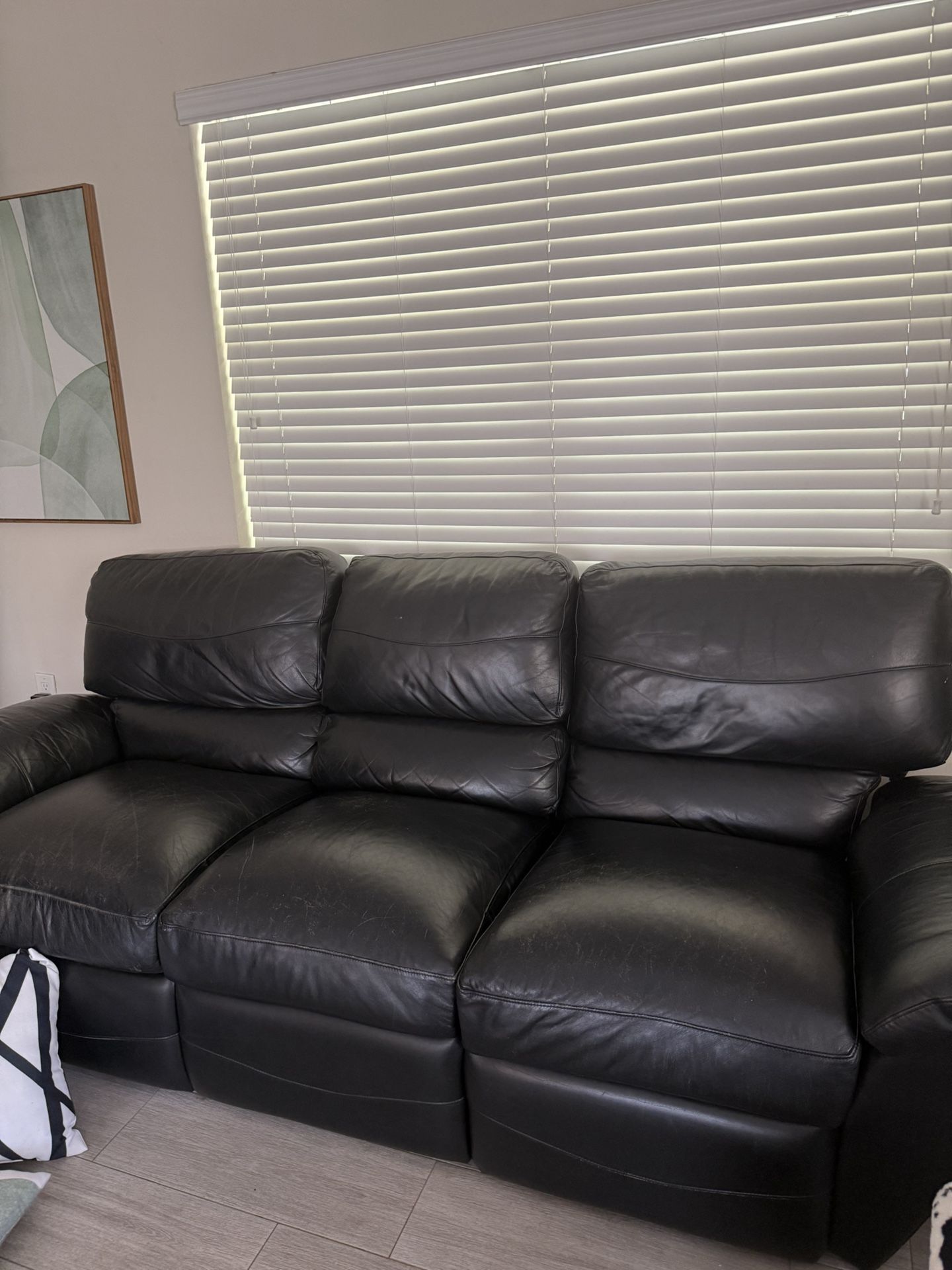 Black Leather Couch