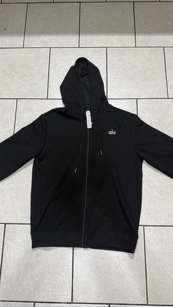 Alo Yoga Size Small Black Zip-Up