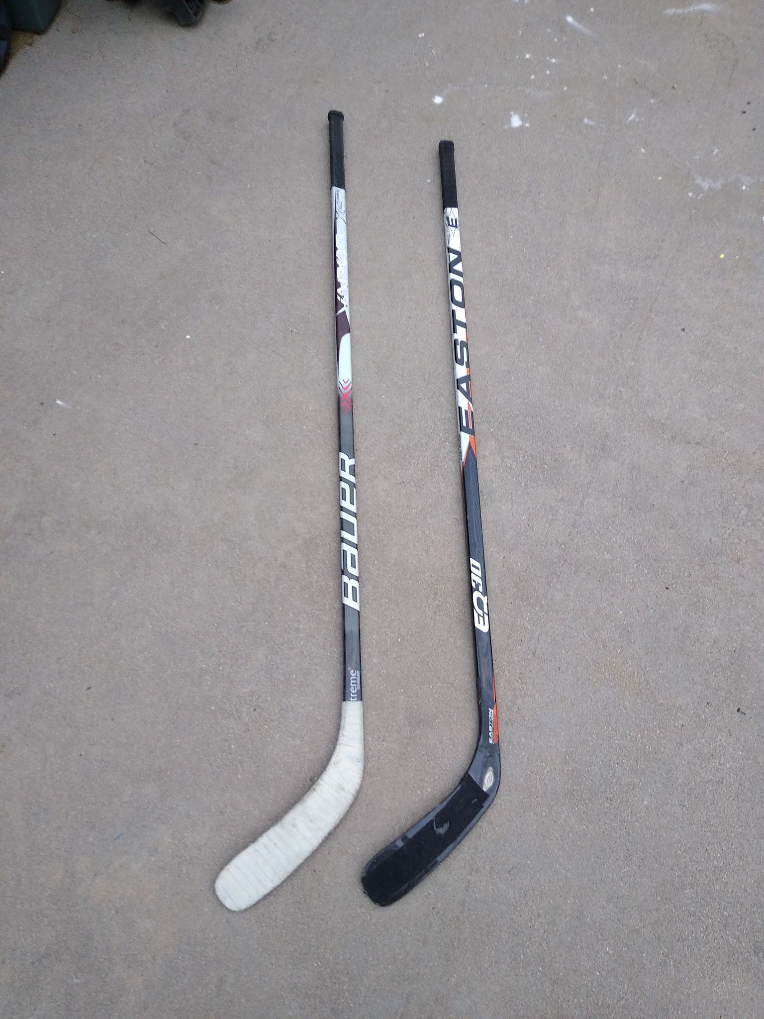 BAUER AND EASTON HOCK STICKS