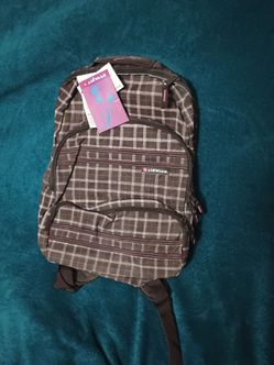 Airwalk Plaid Backpack with Tags