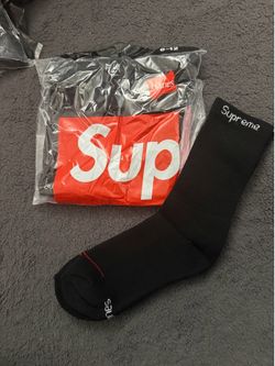 Black supreme socks