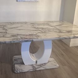Large Marble Dining Table 