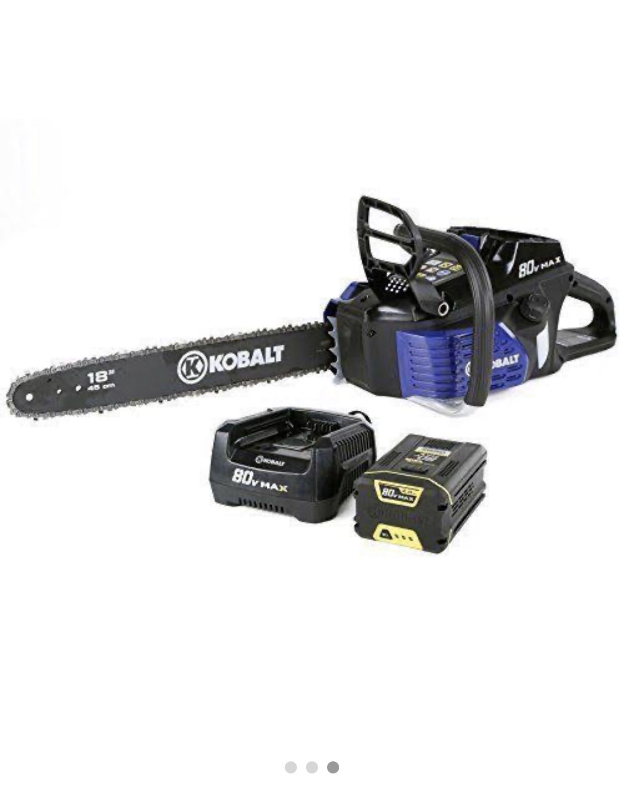 Kobalt 80v Max 18” electric chainsaw