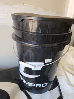 Softball Bucket and 12" 12 inch Softballs