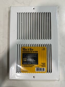 10in x 6in Baseboard Air Return