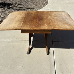 Antique Hardwood Clawfoot Table