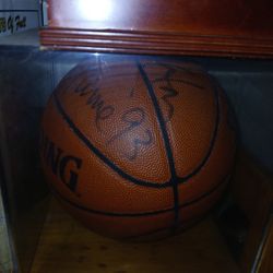 Rick Barry Autographed Ball