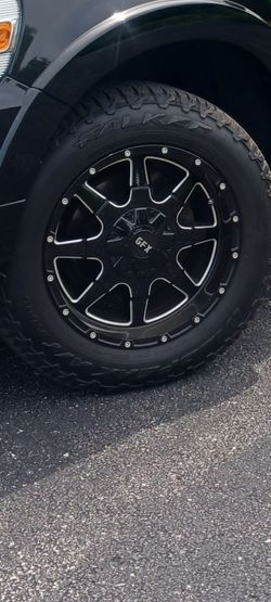 18" gfx rims and tires 5x114