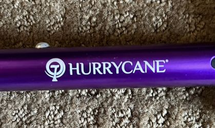 Hurrycane Adjustable Height Cane With Wide Base