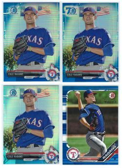 Cole Ragans Bowman BLUE #/d parallel lot ROYALS