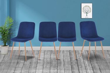 Set of 4 Modern Upholstered Dining Chairs
