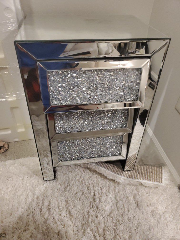 Mirrored Nightstand ONLY 1