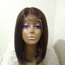 Human Hair Blend Bob Lace Front Wig  Thumbnail