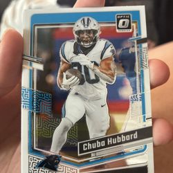 Chuba Hubbard Donruss Optic Card