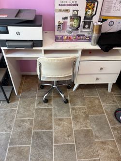 Desk and chair