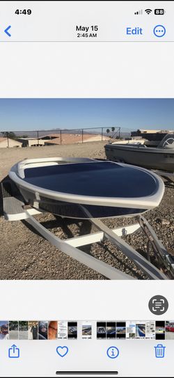 🏁 1971 Guasti 16’ Flat Bottom Boat – Rare Find! 🏁