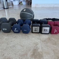 Dumbbells, Medicine Ball, Weighted Vest