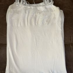 Bundle of 5 White Yummie Women's Med/Large Seamless Stretch Cami Shapewear tank