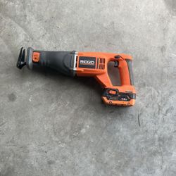 Ridgid Reciprocating Saw With 3.0A  Battery No Charger 