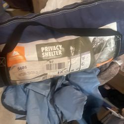 Camping, shower privacy, shelter