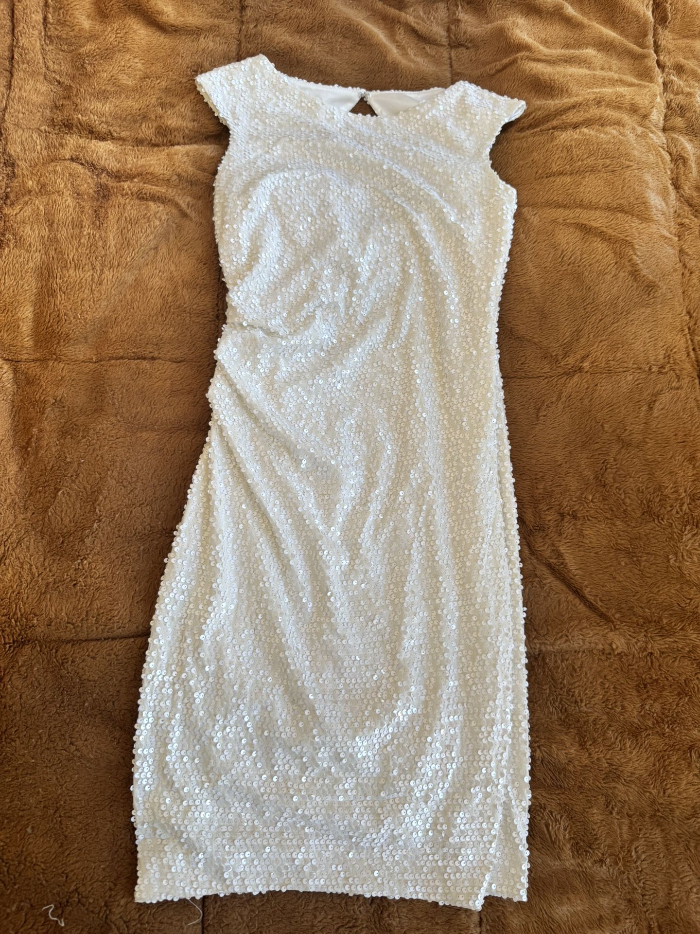 White Sequined Dress