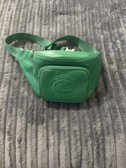 Supreme X Lacoste Green Leather Waist Bag for Sale in Clark, NJ