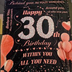 30th Birthday Blanket 