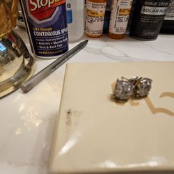 Mens Silver Earrings 