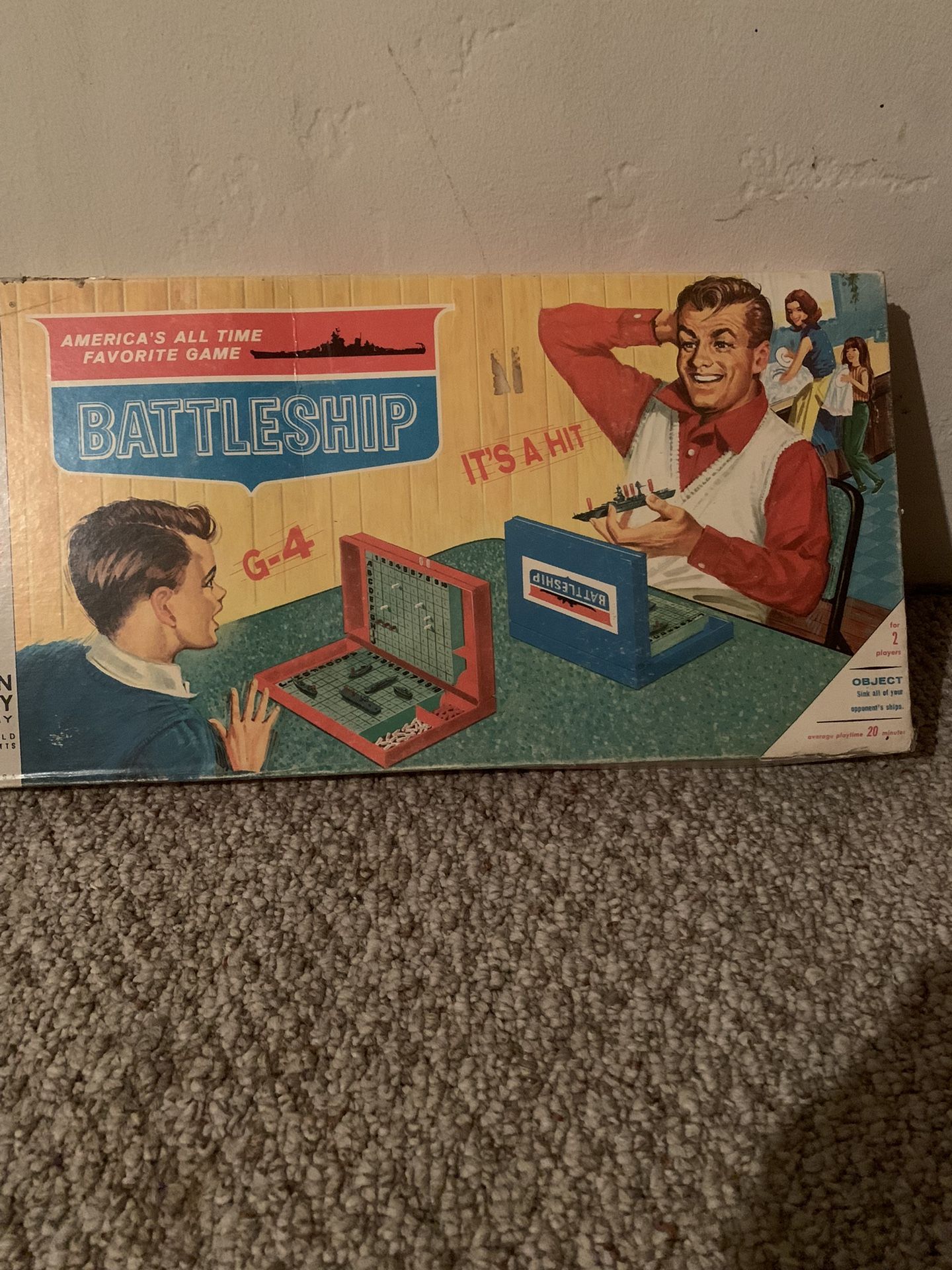 1st Edition Battleship Board Game W Politically Incorrect Cover Art 25$
