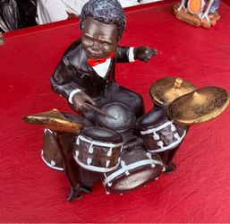 Enesco Parastone All That Jazz Drummer Figurine  1990 Vintage