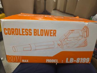 Leaf Blower, Leaf Blower Cordless with 2 * 2.6AH Batteries and Fast Charger, 450CFM &150MPH and 2 Speed Mode, Lightweight Electric Leaf Blowers for La