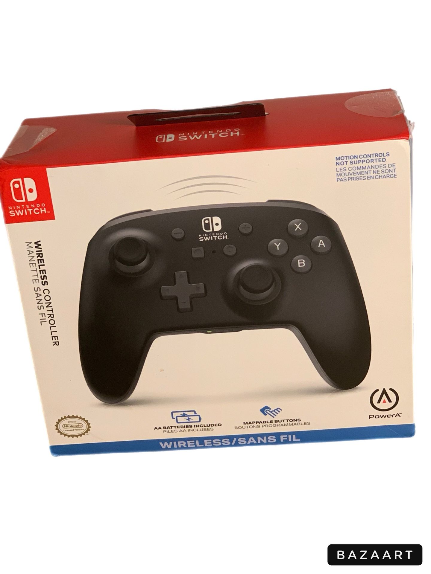 NINTENDO SWITCH WIRELESS CONTROLLER MANETTE SANS FIL, AA BATTERIES