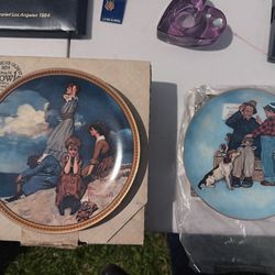 Norman Rockwell Plates With COE