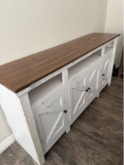 Media console/TV stand-  Farmhouse style