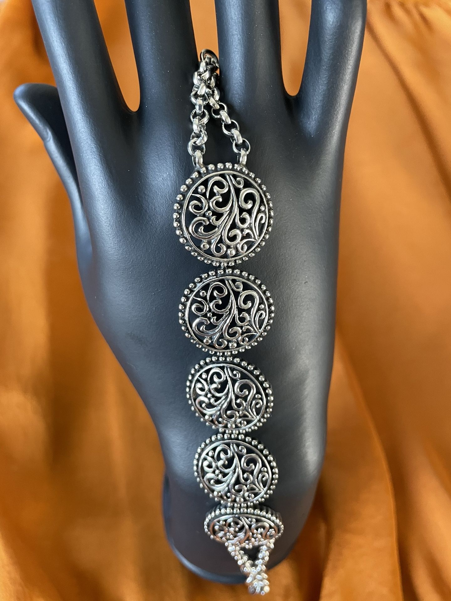 Jewelry 950 Hallmarked Peruvian Silver Bracelet