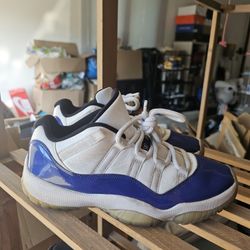 Jordan 11 LOW Concord Sketch Size 10.5 M(100 Percent Full Authentic!)