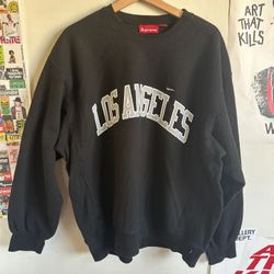 Supreme Los Angeles crewneck black 