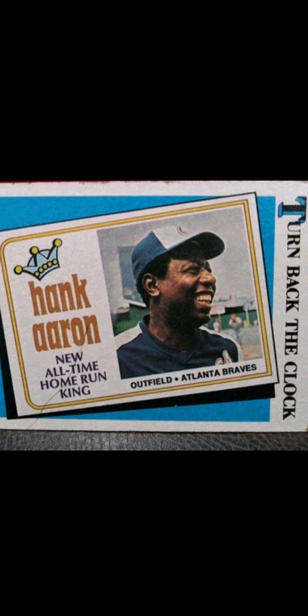 (RARE VINTAGE) Hank Aaron baseball card