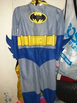 Batman toddler costume size 2t maybe up to 3t.