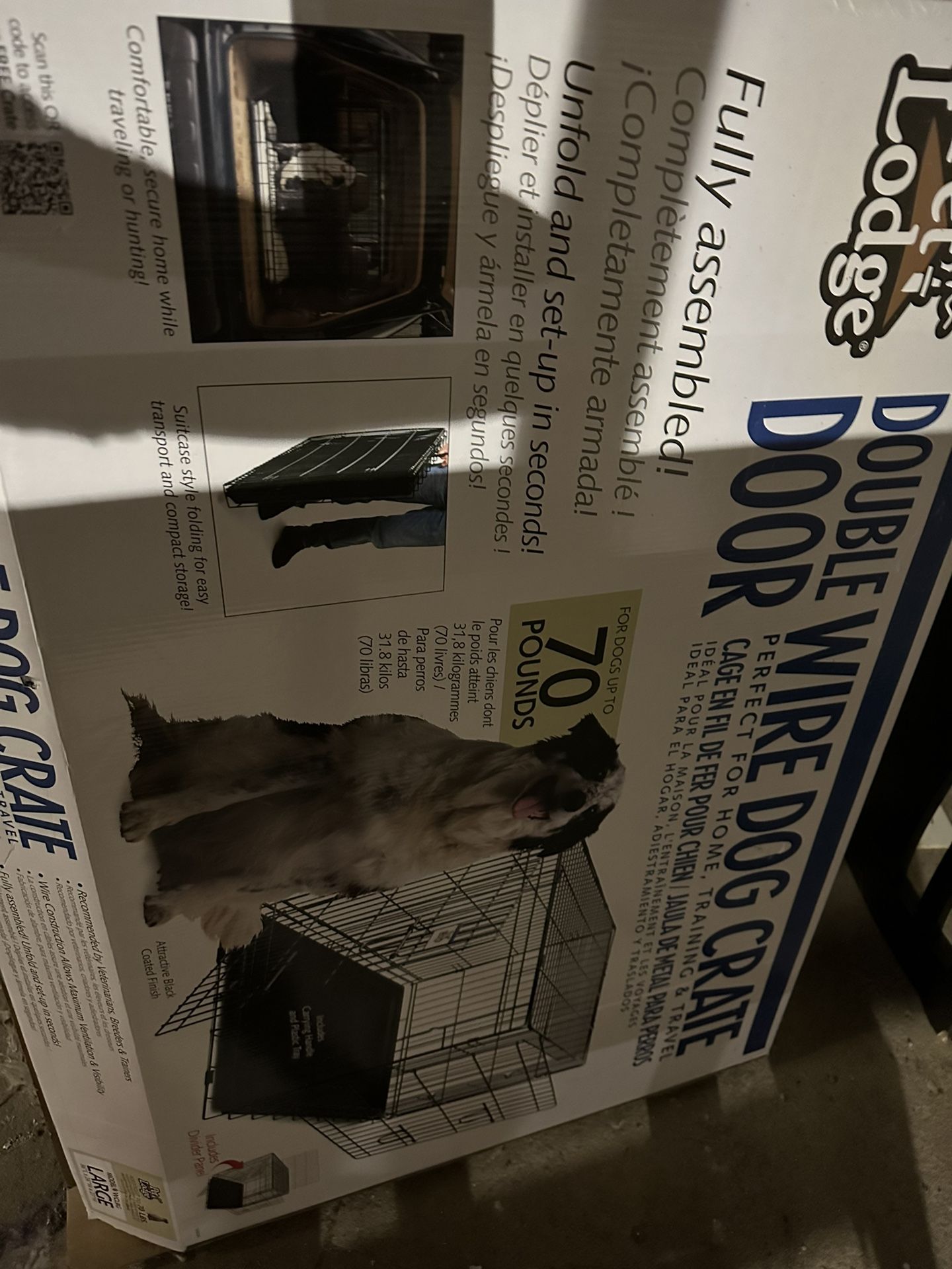 large dog crate