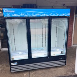 3 Doors Refrigerators Glass Doors