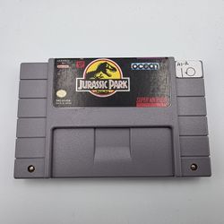 Jurassic Park (Super Nintendo SNES, 1993) Authentic. Working.