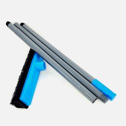 Rubber Broom Telescopic Handle Hairdressing Brush Water Broom Wiper Street Broom