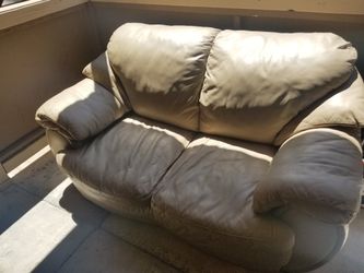 Leather (Love Seat) BROWN