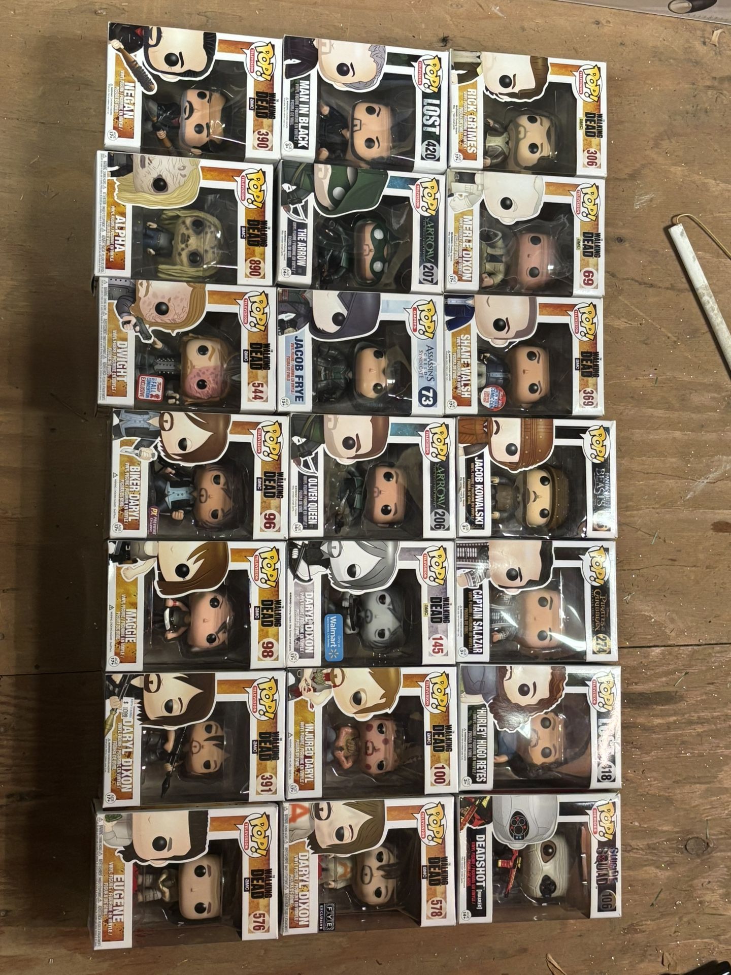 Pop! Funko Lot - The Walking Dead - Arrow - Lost