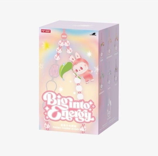 Authentic Labubu Big Into Energy Phone Charm Happiness